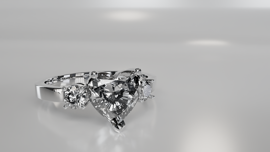 Eternal Heart Diamond Trio Ring