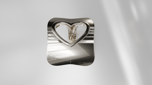 Modern Minimalist Heart Ring