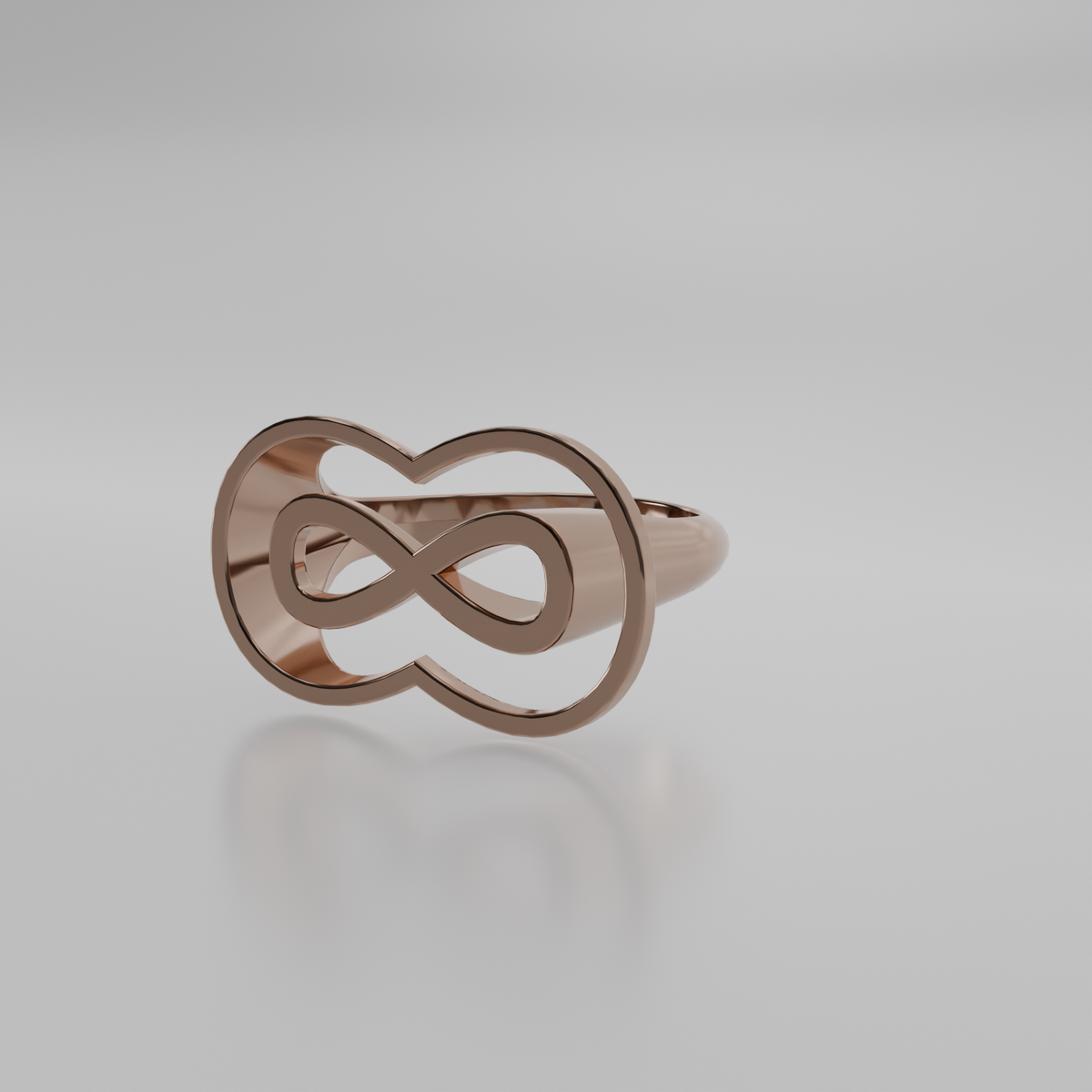 Infinity Band Ring - Rose - Turn
