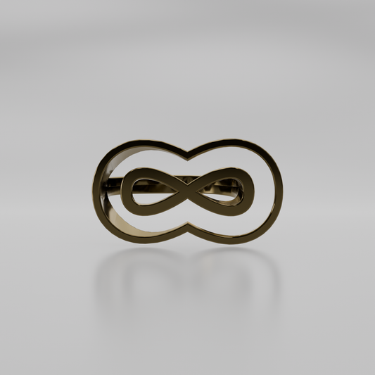Infinity Band Ring - Yellow - Hero