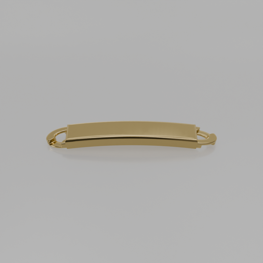 14K Gold Band Ring Design 04 - Yellow Gold - Front