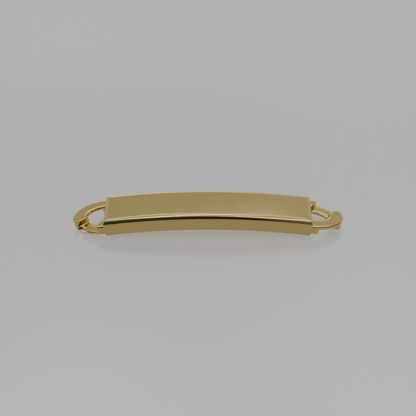 14K Gold Band Ring Design 04 - Yellow Gold - Front
