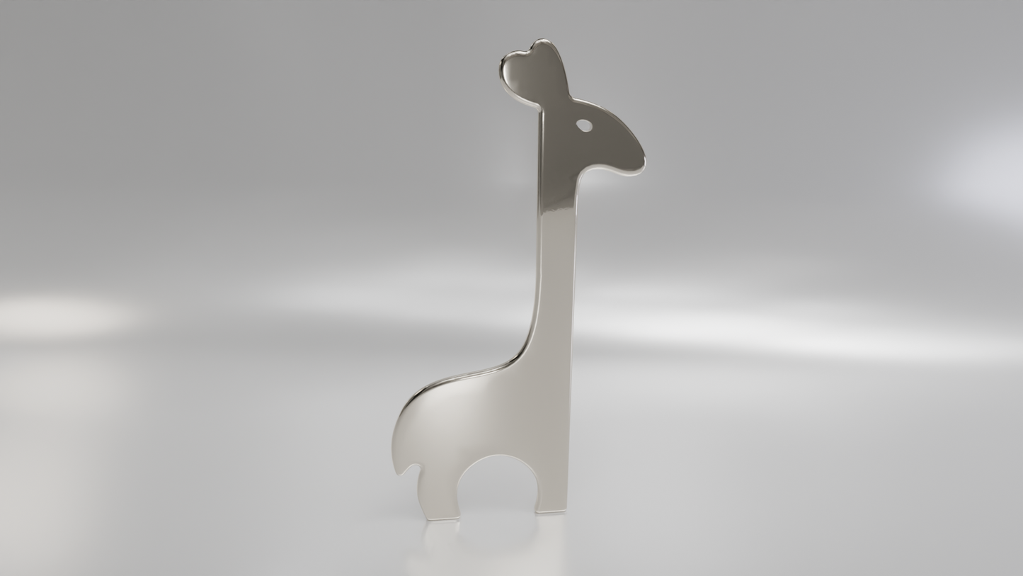 Giraffe Silhouette Pendant