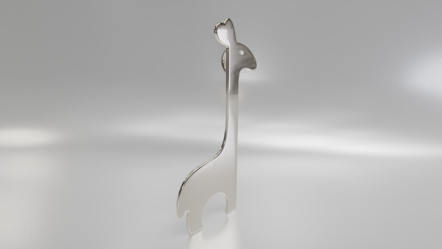 Giraffe Silhouette Pendant