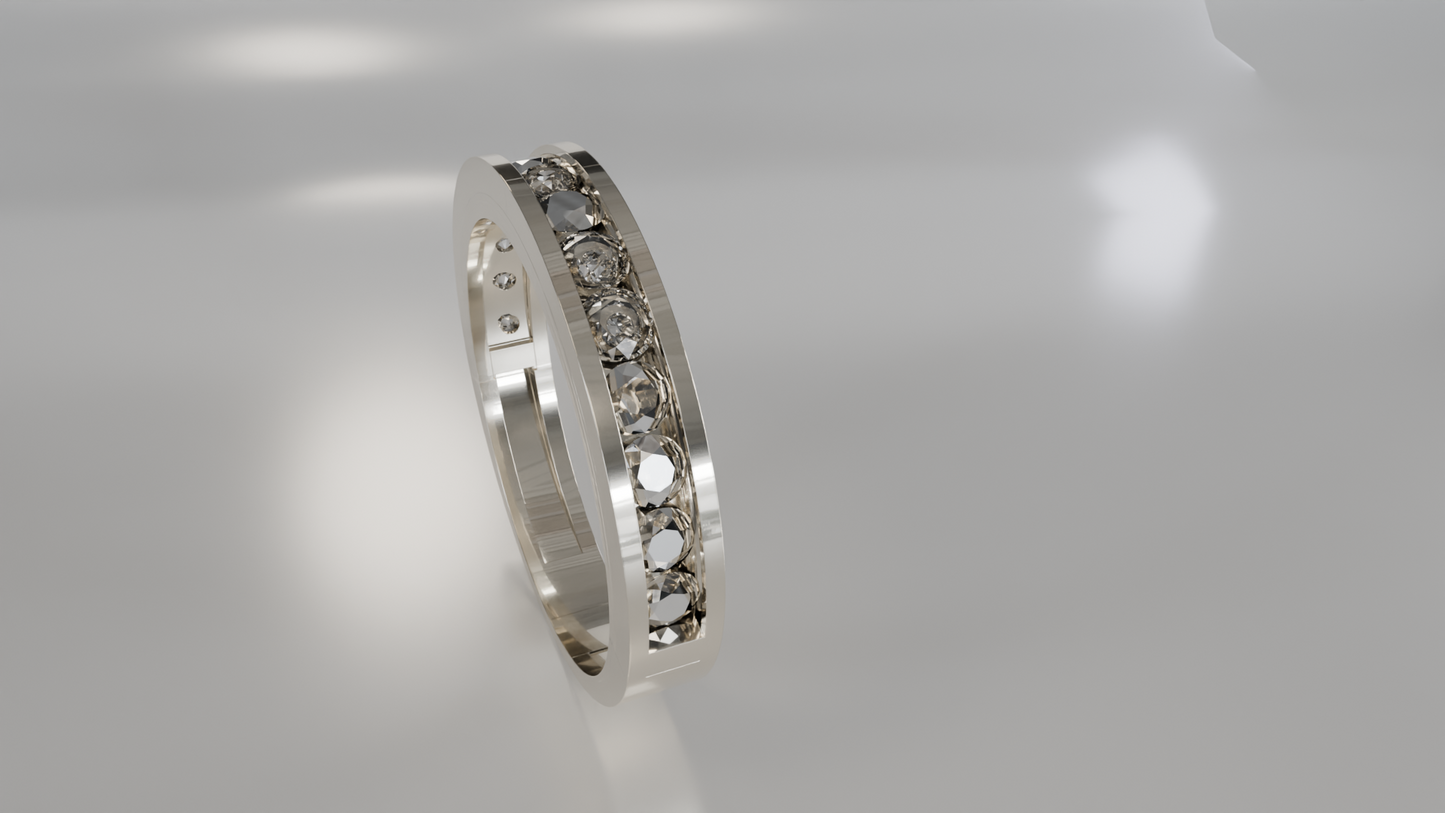 Channel Set Diamond Eternity Band