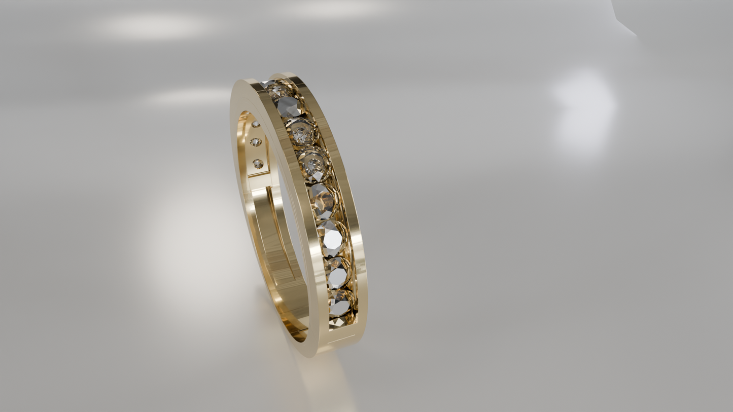 Channel Set Diamond Eternity Band