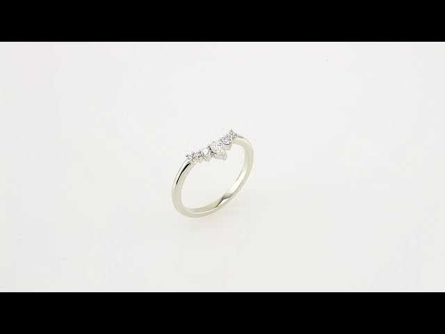 1/4 CTW Natural Diamond Contour Band, 7 x 7 mm