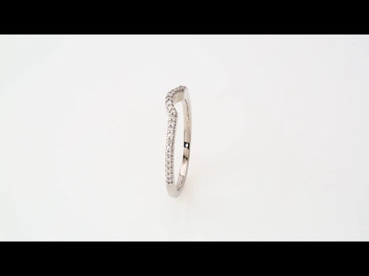 1/8 CTW Natural Diamond Contour Band, 1.5 mm