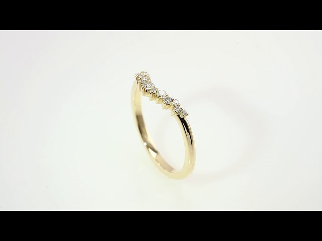 1/6 CTW Natural Diamond Contour Band, 4 mm