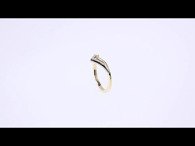.04 CTW Natural Diamond Contour Band