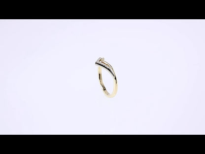 .04 CTW Natural Diamond Contour Band