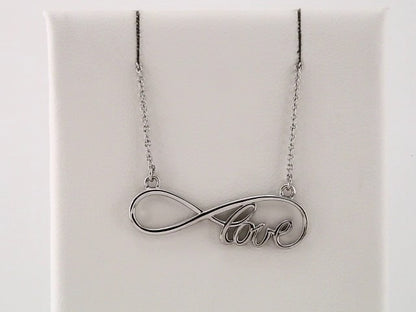 27.5x8. Infinity-Inspired Love 17" Necklace