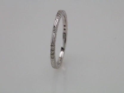 14K White Gold 1/10 CTW Natural Diamond Anniversary Band, 1.4 x 1.45 mm