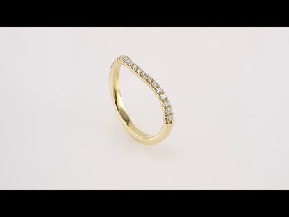 1/4 CTW Natural Diamond French-Set Matching Band, 4.33 mm