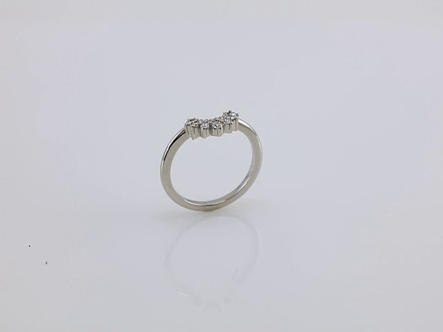 1/6 CTW Natural Diamond Contour Band, 6.84 mm
