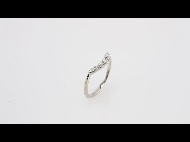 1/5 CTW Natural Diamond Contour Band, 5.5 mm