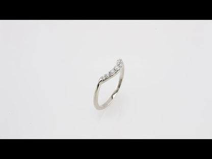 1/5 CTW Natural Diamond Contour Band, 5.5 mm