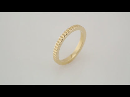 Grooved Half Round Band, 2 mm