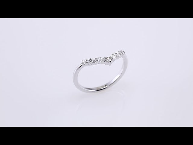 1/5 CTW Natural Diamond Contour Band, 3 mm