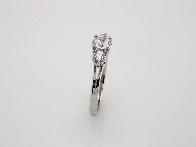 1 CTW Natural Diamond Three-Stone Engagement Ring