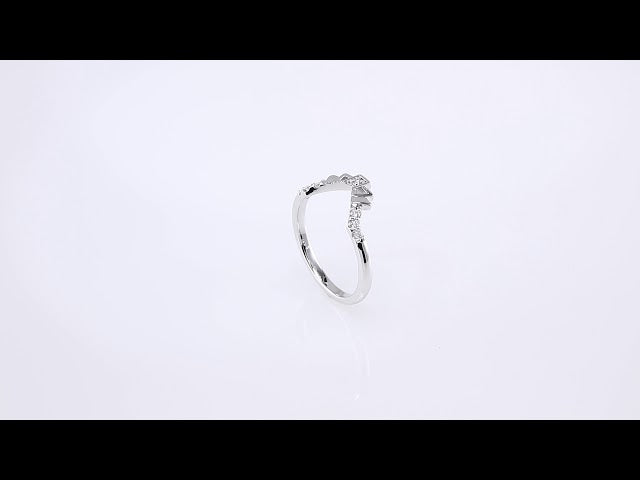 1/8 CTW Natural Diamond Matching Band, 8.65 x 10.28 mm