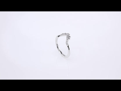 1/8 CTW Natural Diamond Matching Band, 8.65 x 10.28 mm