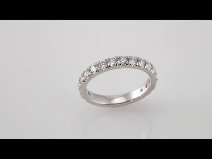 1 CTW Natural Diamond French-Set Anniversary Band, 2.4 mm