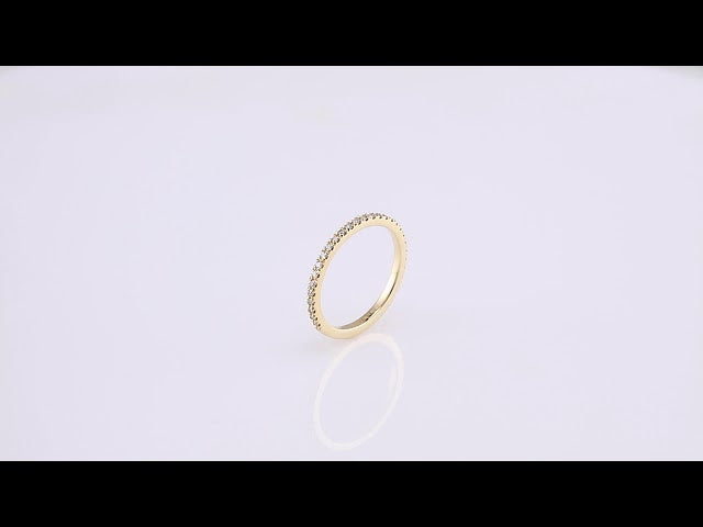 1/4 CTW Natural Diamond French-Set Matching Band, 1.7 x 10.61 mm