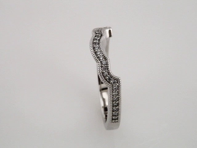 14K White Gold 1/8 CTW Natural Diamond Band, 20.84 mm
