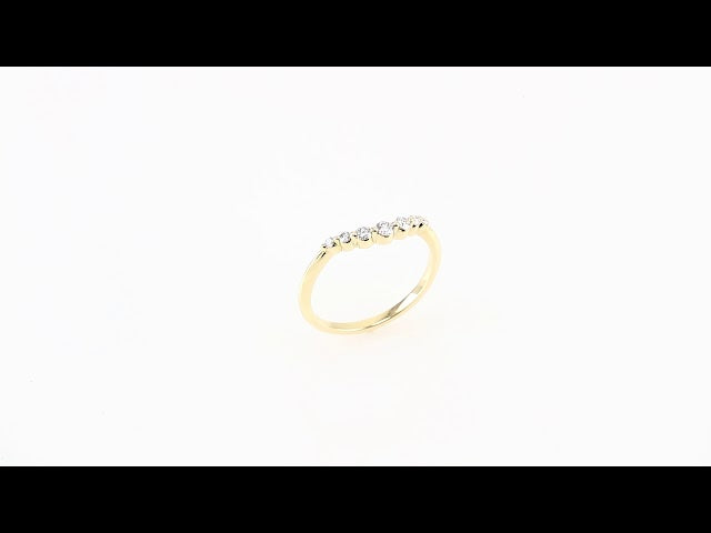 1/5 CTW Natural Diamond Contour Band, 3.15 mm