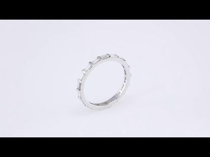 1/2 CTW Natural Diamond Eternity Band, 1.9 mm, Channel-Set Baguette