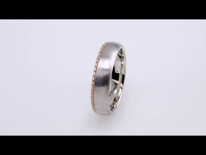 14K White & Yellow Gold 1/5 CTW Natural Diamond Band, 6 mm