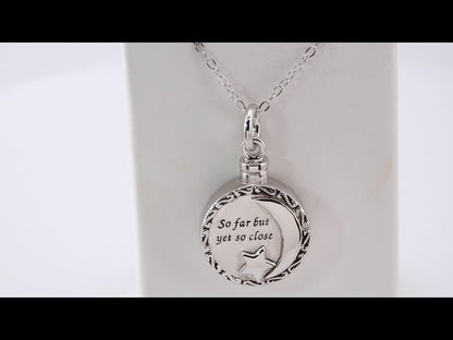 Sterling Silver So Far But Yet So Close Ash Holder 18" Necklace