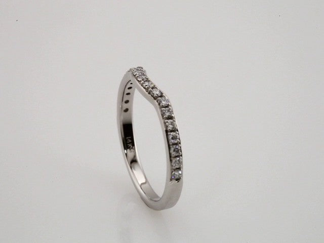 14K White Gold 1/4 CTW Natural Diamond Band, 2.2 mm