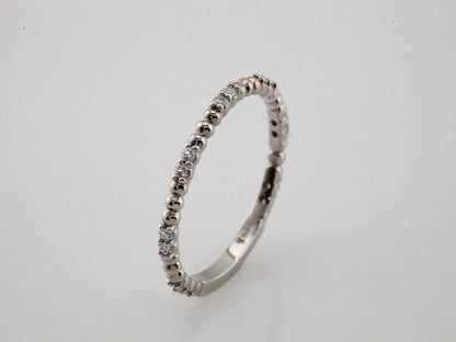 1/8 CTW Natural Diamond Anniversary Band, 1.75 mm, Beaded