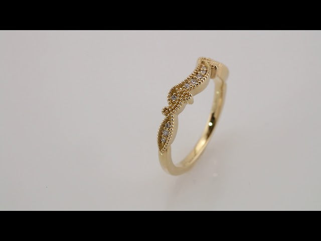 .08 CTW Natural Diamond Contour Band, 4.65 mm