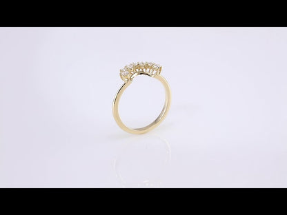1/4 CTW Natural Diamond Matching Band, 14 x 7.89 mm