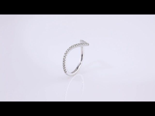 1/5 CTW Natural Diamond French-Set Contour Band