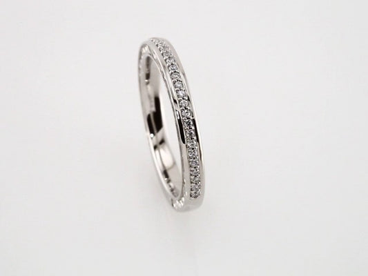 14K White Gold 1/8 CTW Natural Diamond Anniversary Band