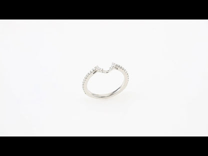 1/4 CTW Natural Diamond Matching Band, 5.54 x 9.28 mm