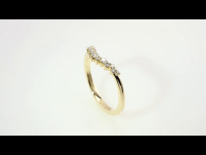 1/6 CTW Natural Diamond Contour Band, 4 mm