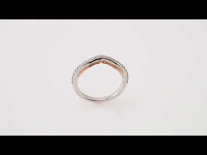 14K White & Yellow Gold 1/5 CTW Natural Diamond Band, 3.08 mm