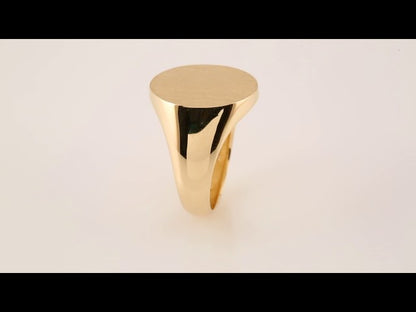 Oval Signet Ring, 18 x 16 mm