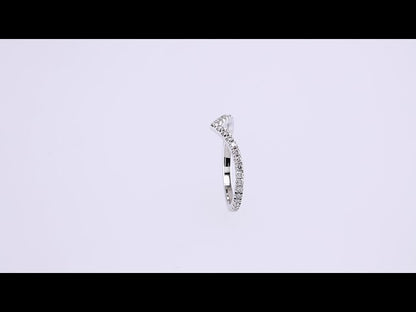 3/8 CTW Natural Diamond French-Set Contour Band