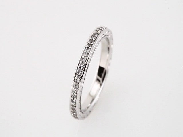 1/4 CTW Natural Diamond Sculptural Eternity Band