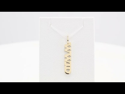 14K Yellow Gold WWJD Charm/Pendant