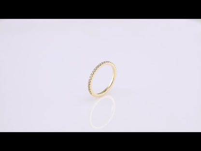 1/4 CTW Natural Diamond French-Set Matching Band, 1.7 x 10.61 mm