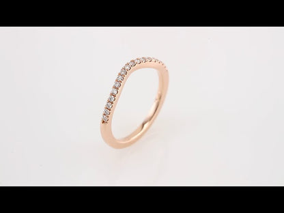 1/4 CTW Natural Diamond French-Set Matching Band, 1.8 mm