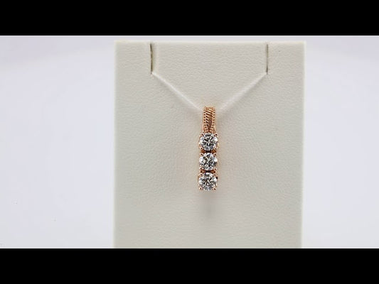 5/8 CTW Natural Diamond Pendant