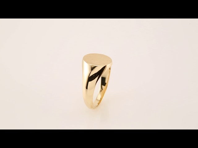 Oval Signet Ring, 14 x 10 mm